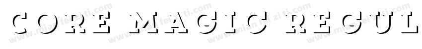 Core Magic Regular字体转换